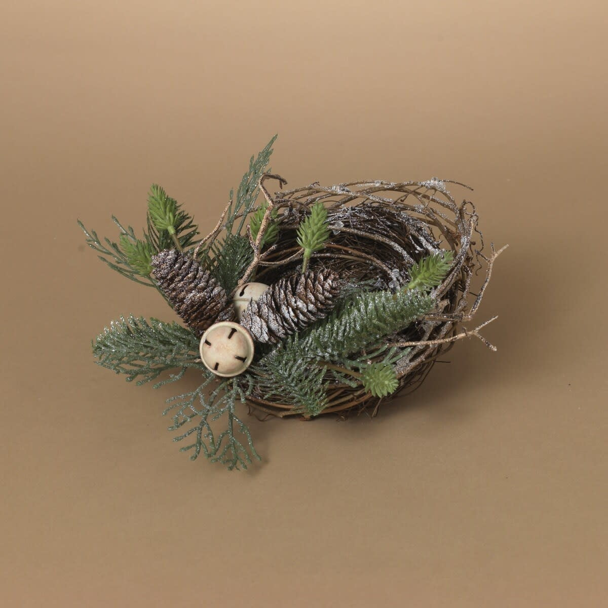 12'' Vine Bird Nest w/ Bells