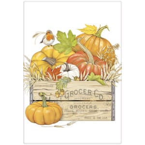Fall Flour Sack Kitchen Towel (4-Styles)