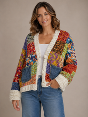 Hand Crafted Lexi Cardigan w/ Denim Pockets
