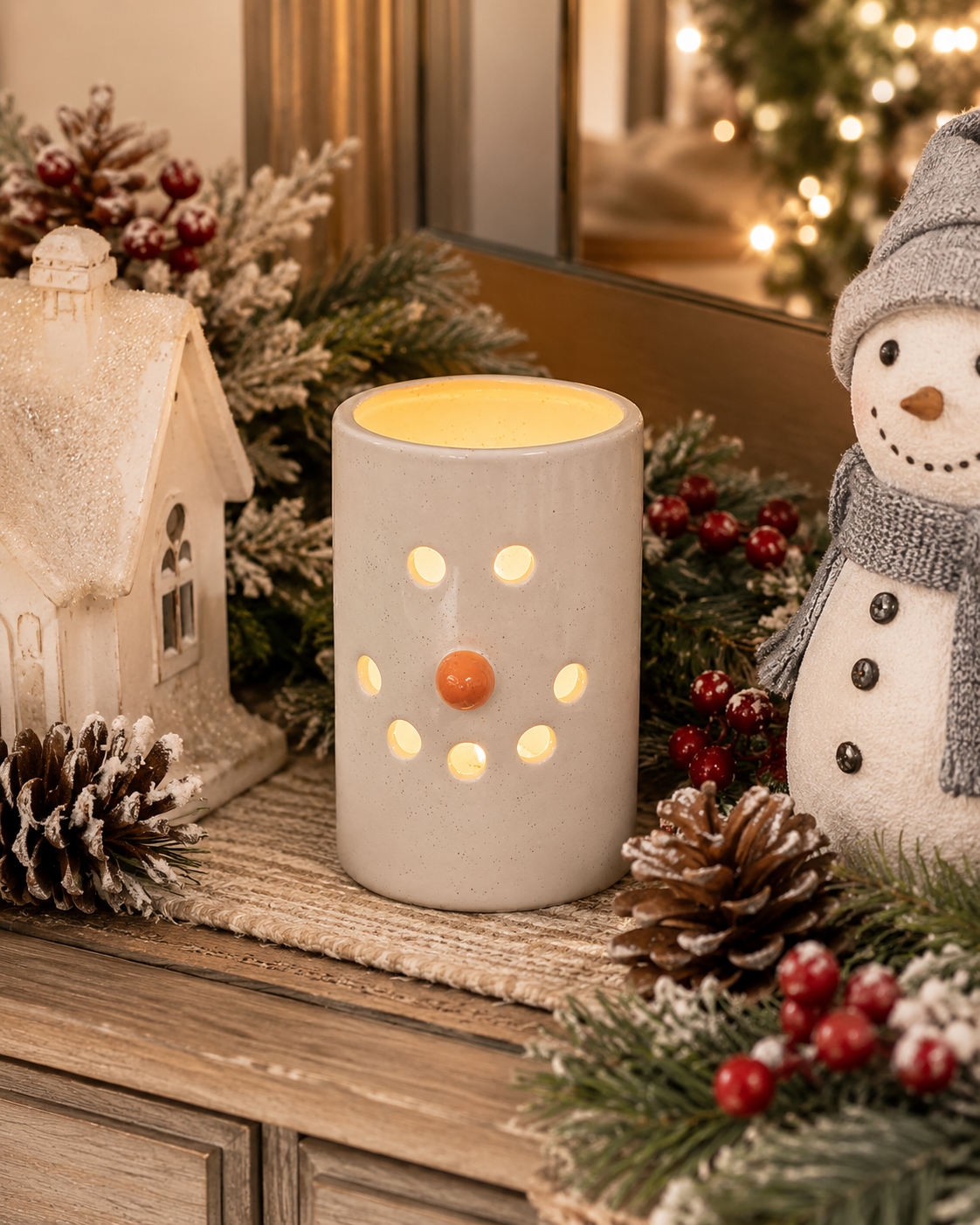 Mini Snowman Luminary