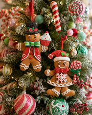 4.75" Sugared Gingerbread Ornament (2 Styles)