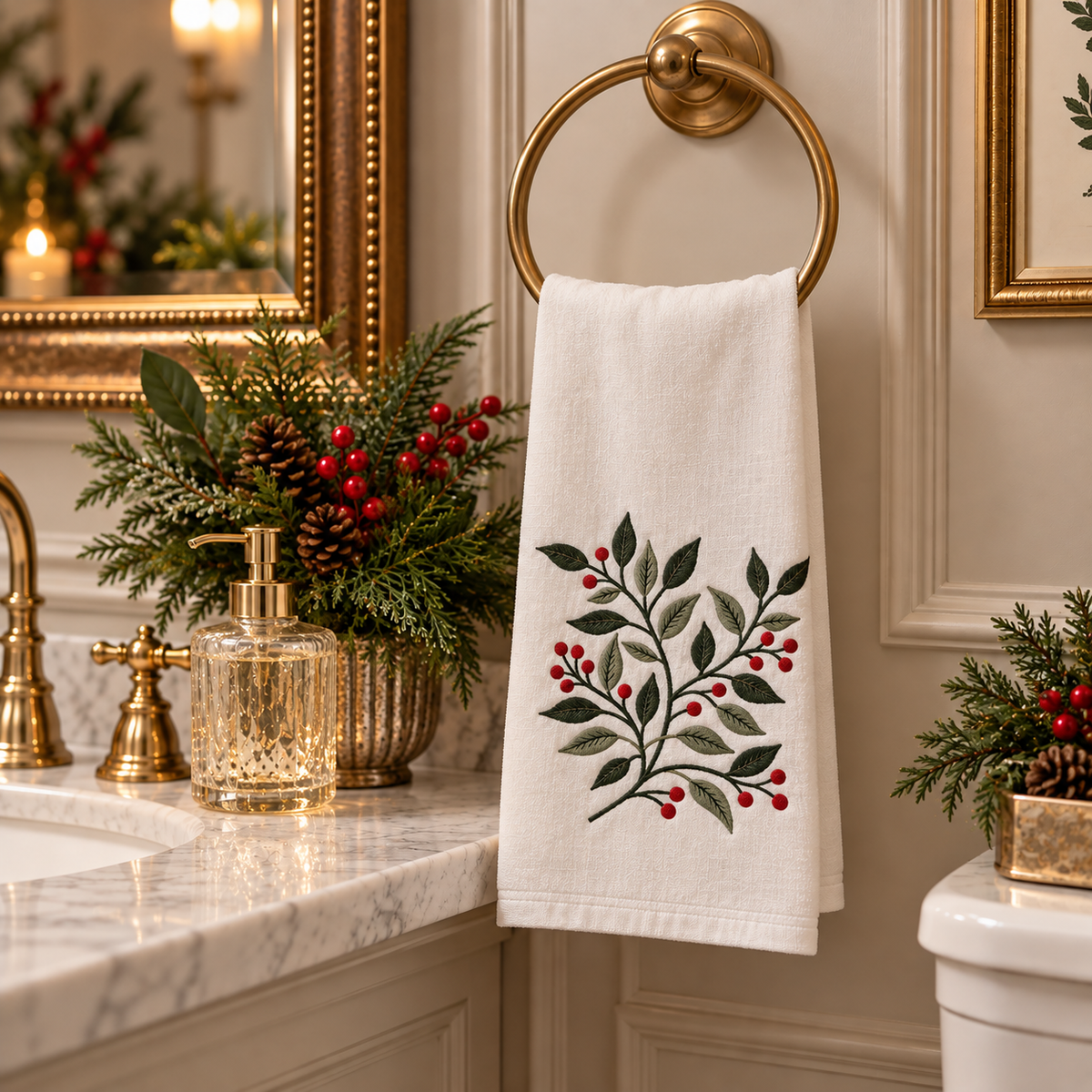 Berry Sprig Towel