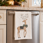 Emerald Reindeer Towel