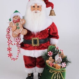Karen Didion Peppermint & Goodies Santa