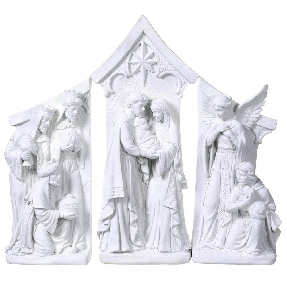 3-Piece White Nativity Set