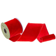 4" x 5 Yards Exquisite Red Velvet Ribbon