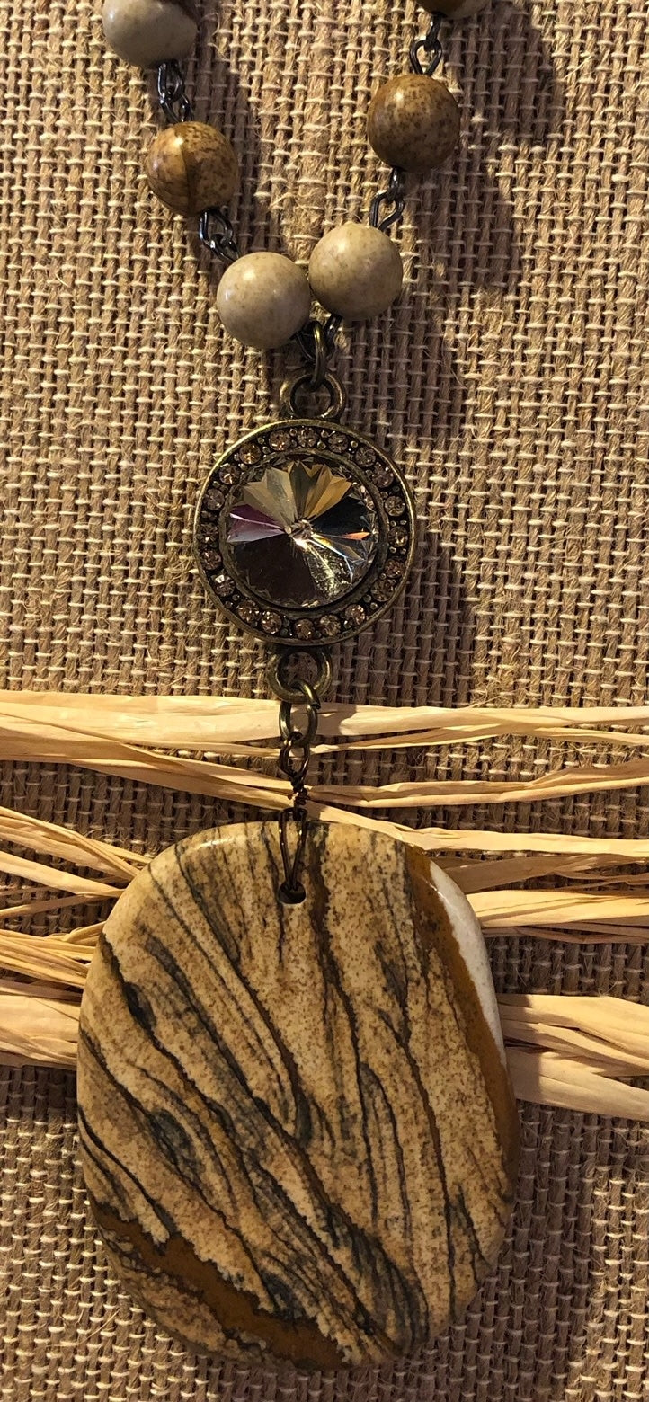 Cold Stone Medallion Necklace