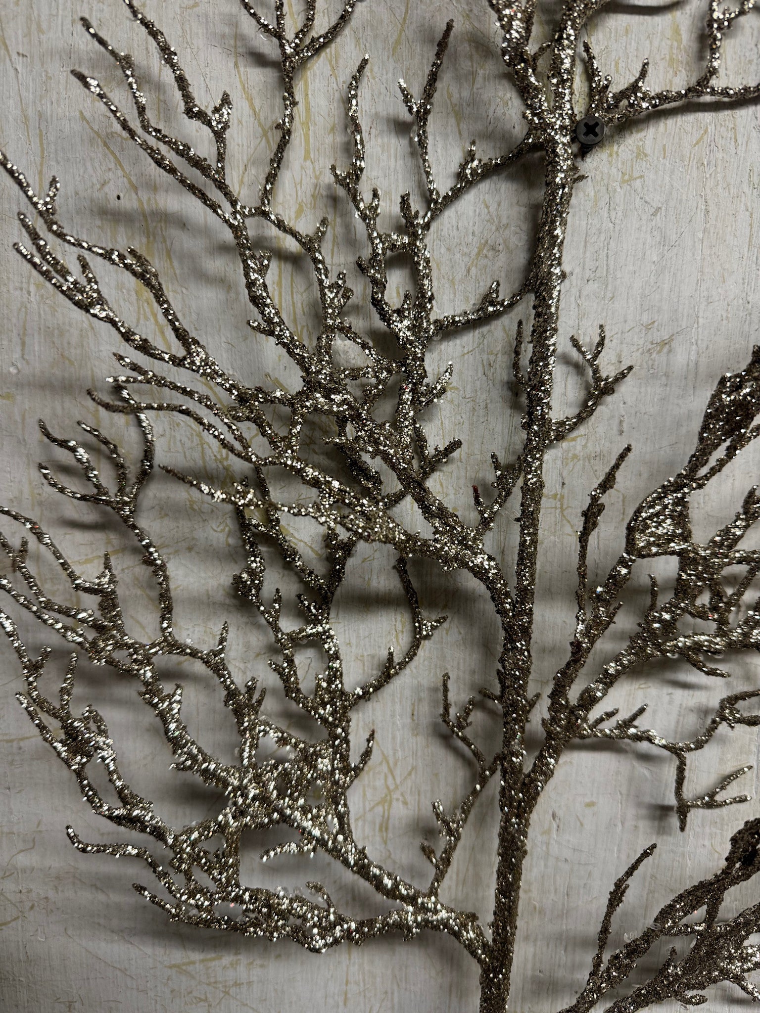 31" Beaded Champagne Coral Spray
