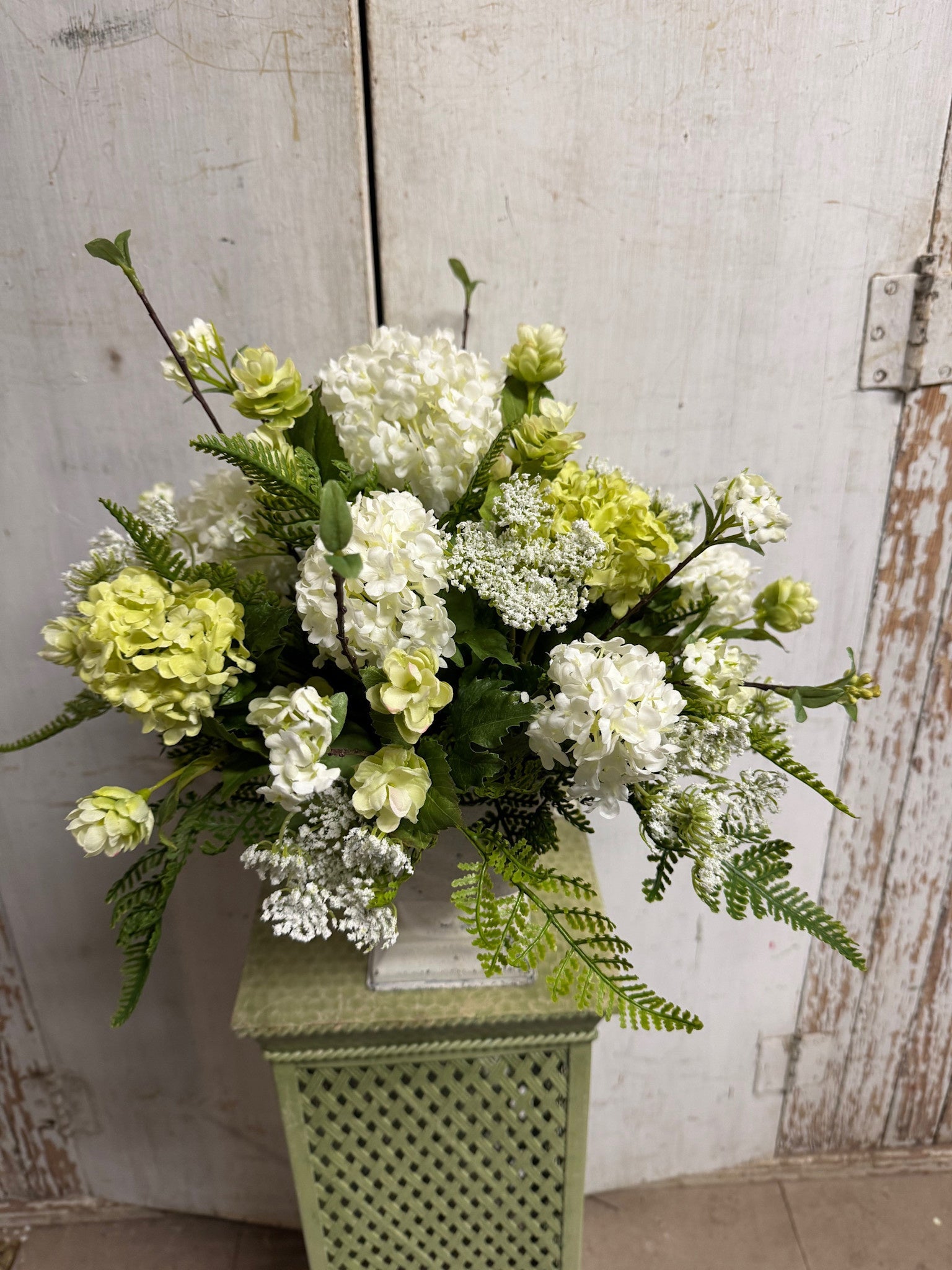 Custom Two Tone Snowball Arrangement