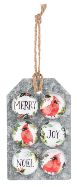 Set of 6 Holiday Magnets (3 Styles)