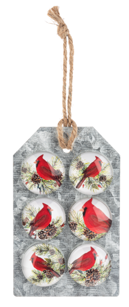 Set of 6 Holiday Magnets (3 Styles)