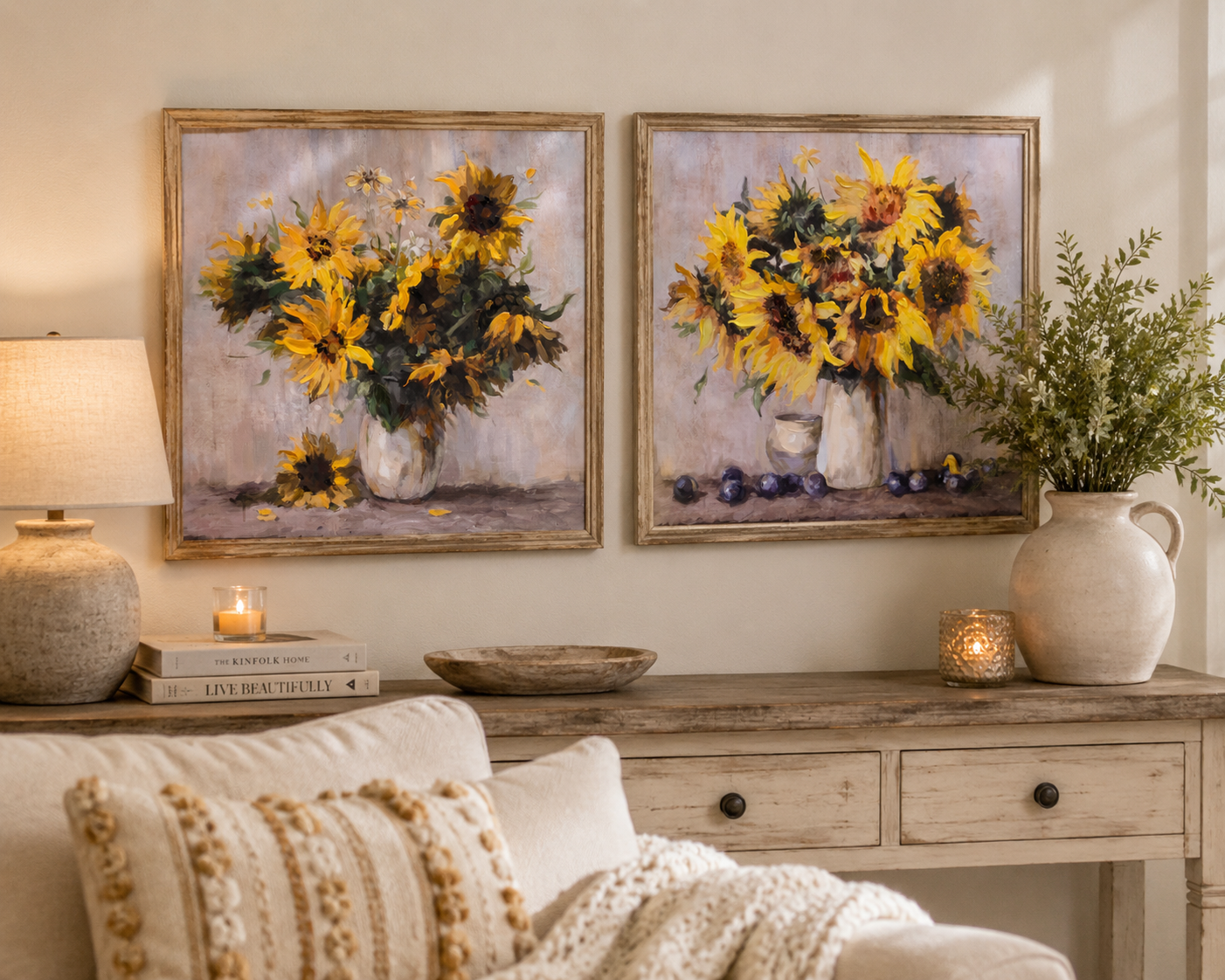Bouquet of Sunflowers Canvas Print (2-Styles)