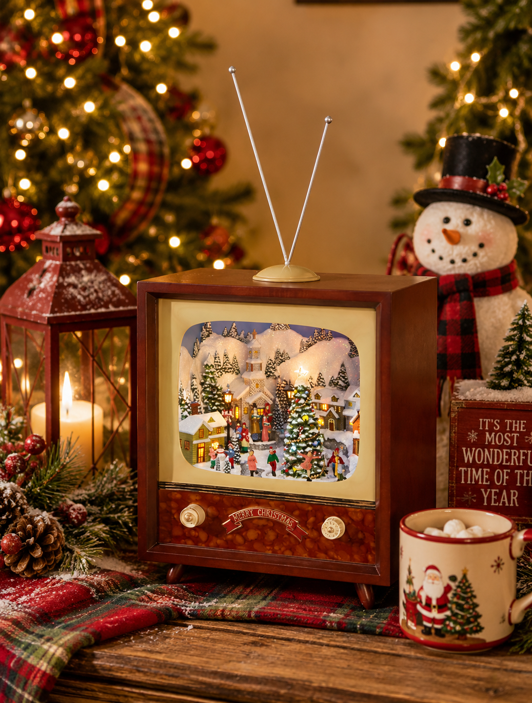 22" Animated Holiday Musical TV