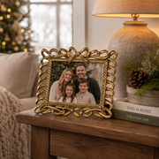 6.75" Golden Bow Picture Frame