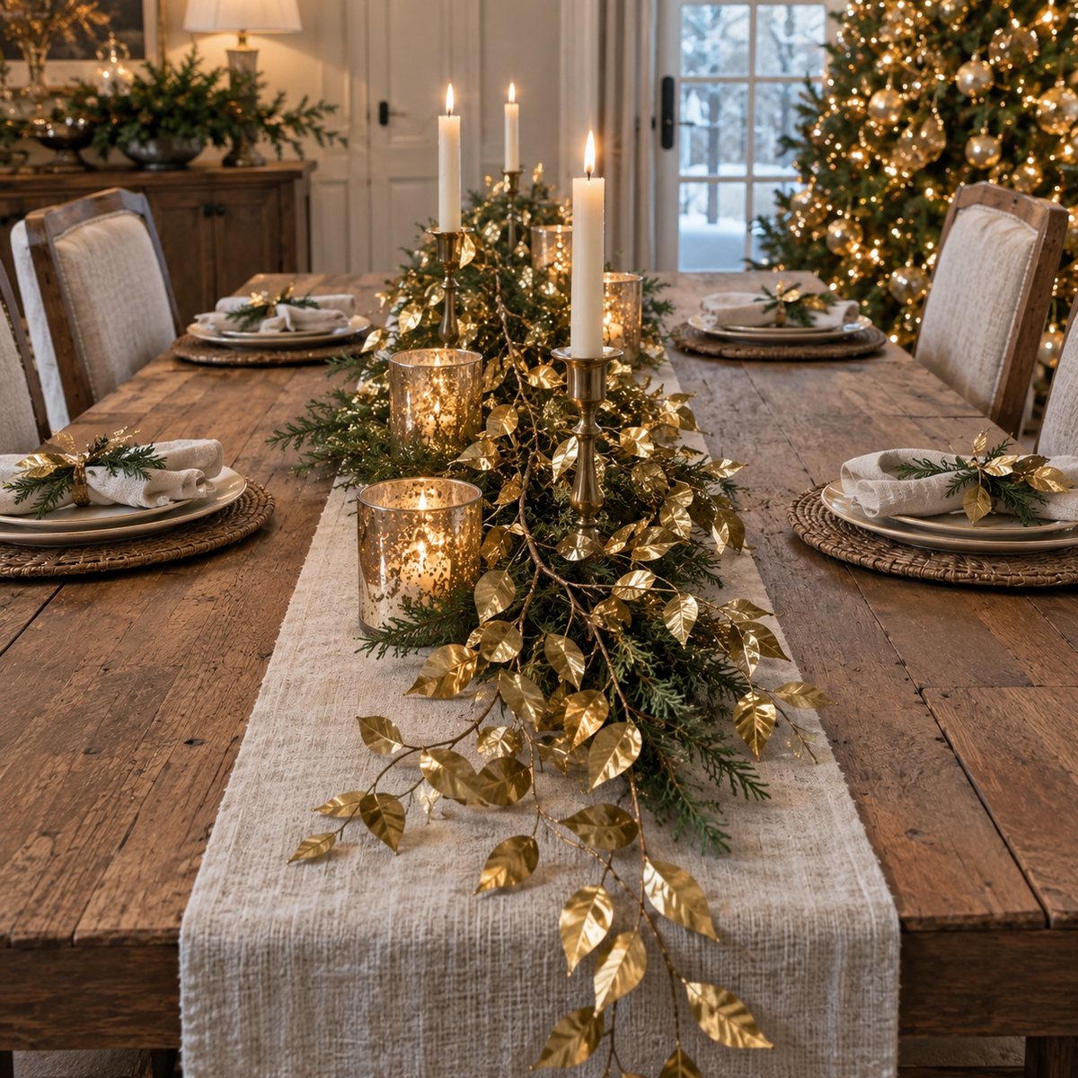6 ft Trailing Golden Ivy Garland