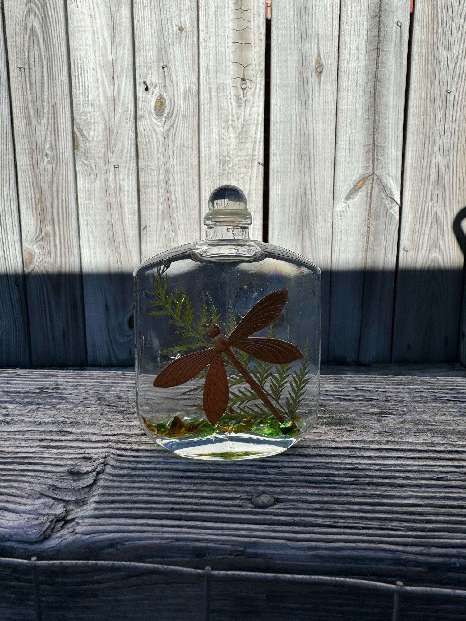 Dragonfly Flask Vase Lifetime Oil Candle