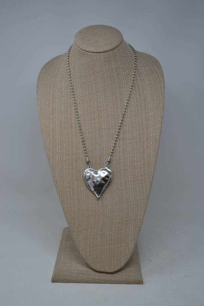 Hammered Heart Necklace