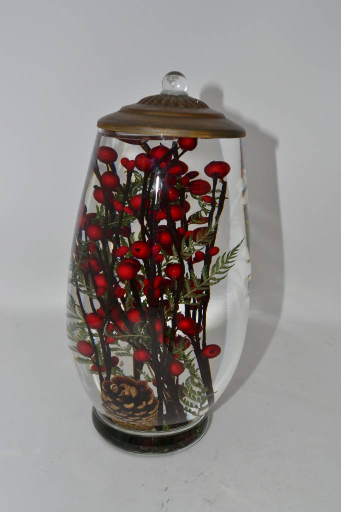 Red Berry Fern Lifetime Oil Candle (5 Sizes)