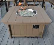 Enclosed Fire Pit Outdoor Table