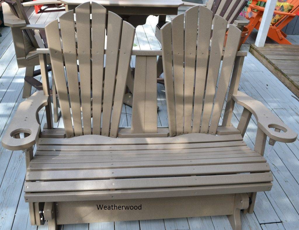 4-ft Fan-Back Glider Outdoor Chair