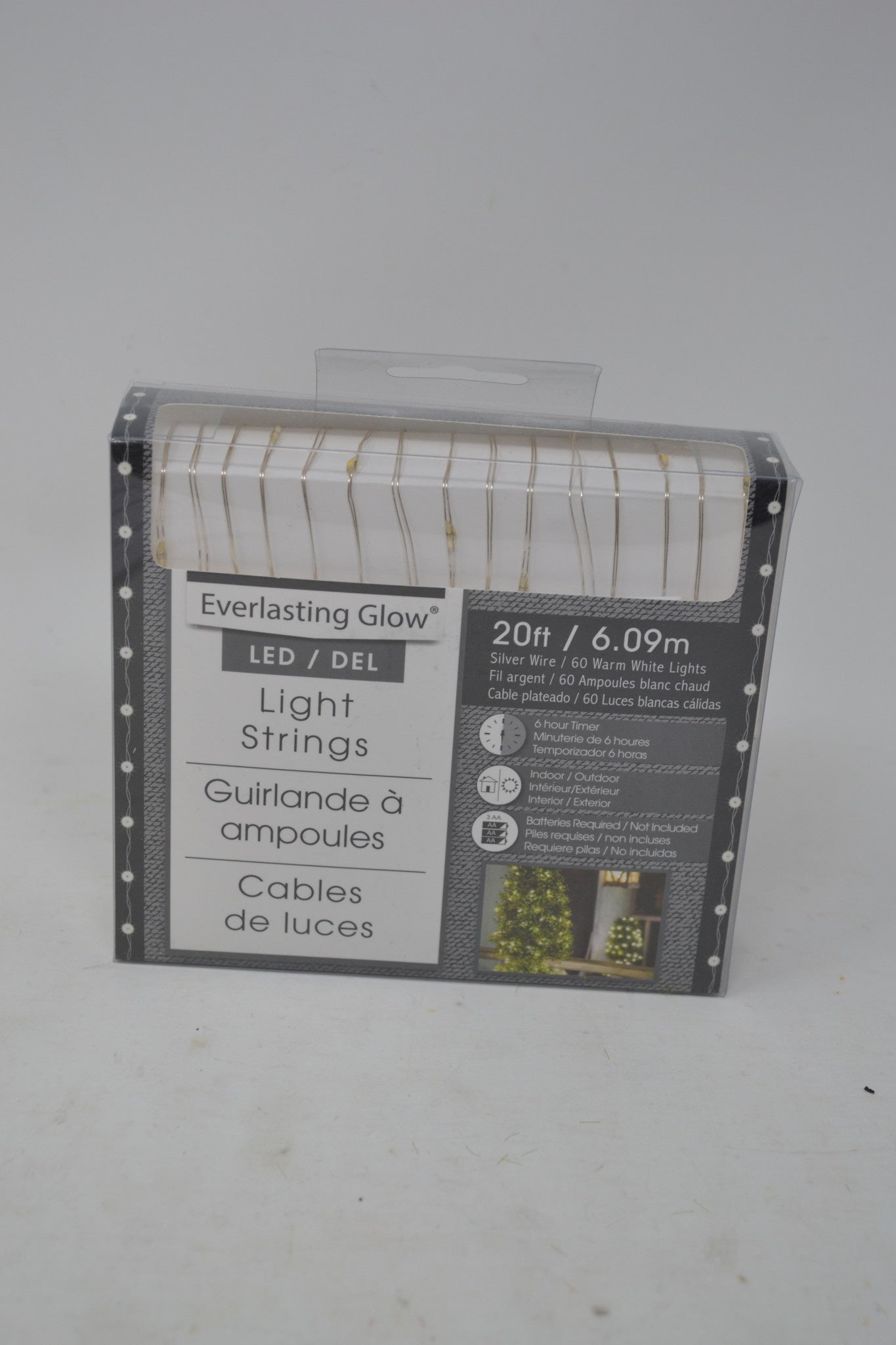 20' LED String Lights Battery