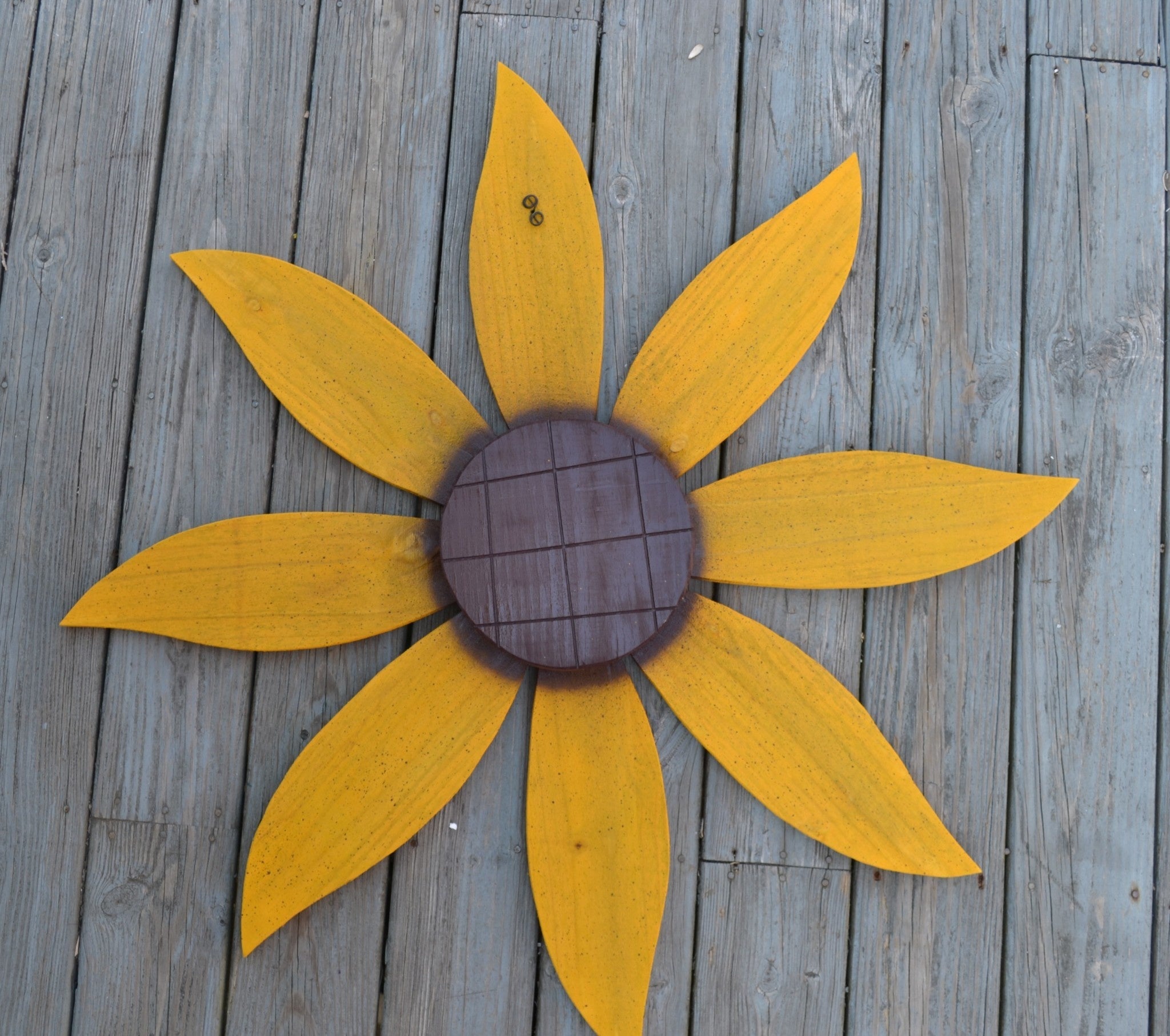 Painted Wooden Sunflower (3 Sizes)