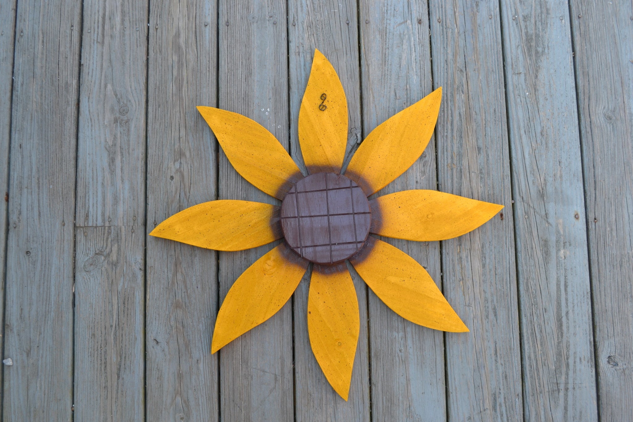Painted Wooden Sunflower (3 Sizes)