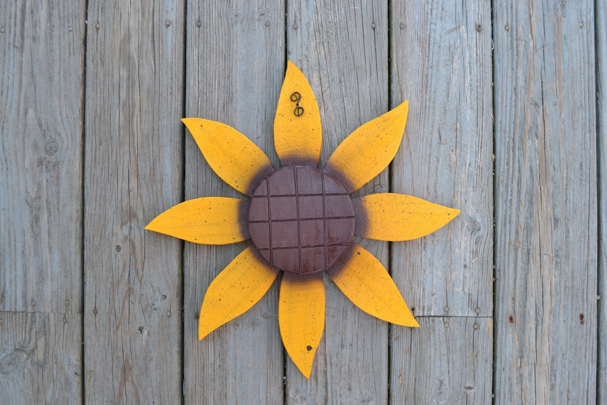 Painted Wooden Sunflower (3 Sizes)