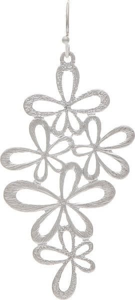 Silver Flower Power Earrings