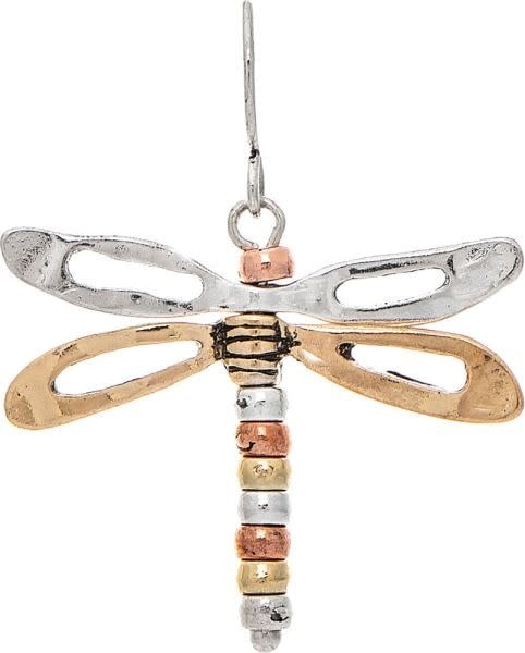 3-D Dragonfly Earrings