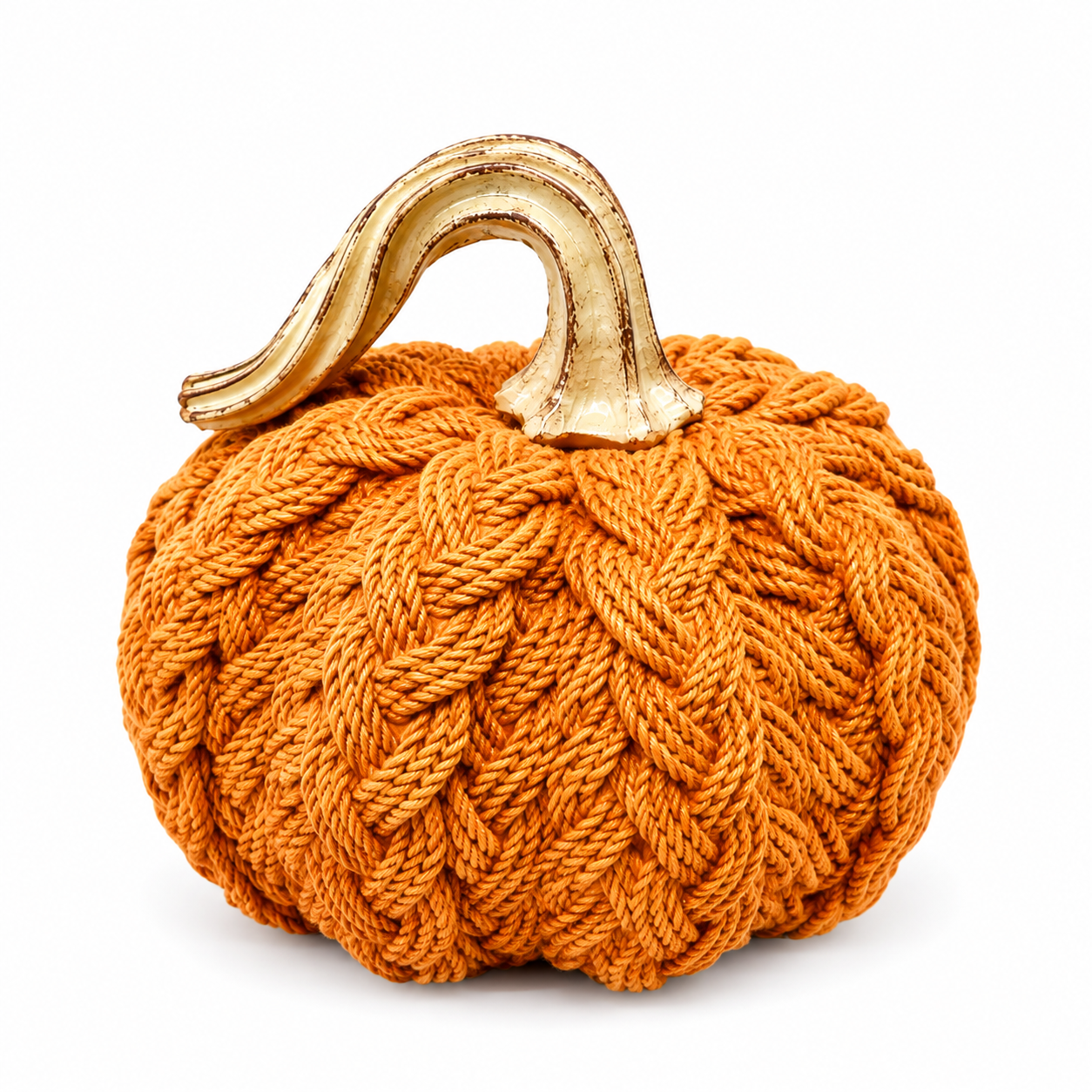 Resin Woven Harvest Pumpkin (3 Colors)