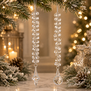 12" Crystal Beaded Drop Ornament