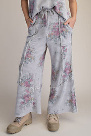 Floral Print Waffle Weave Pant by: Easel