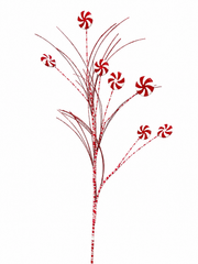 31" Peppermint Glitter Spray