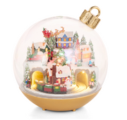 10.5" Animated and Musical Winter Town Ornament