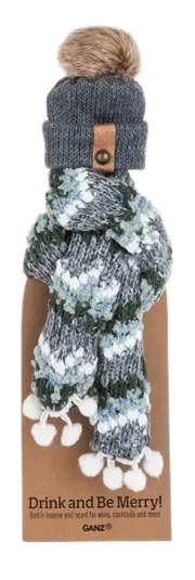 Wine Bottle Scarf & Hat