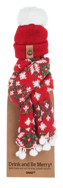 Wine Bottle Scarf & Hat