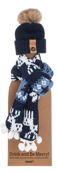 Wine Bottle Scarf & Hat
