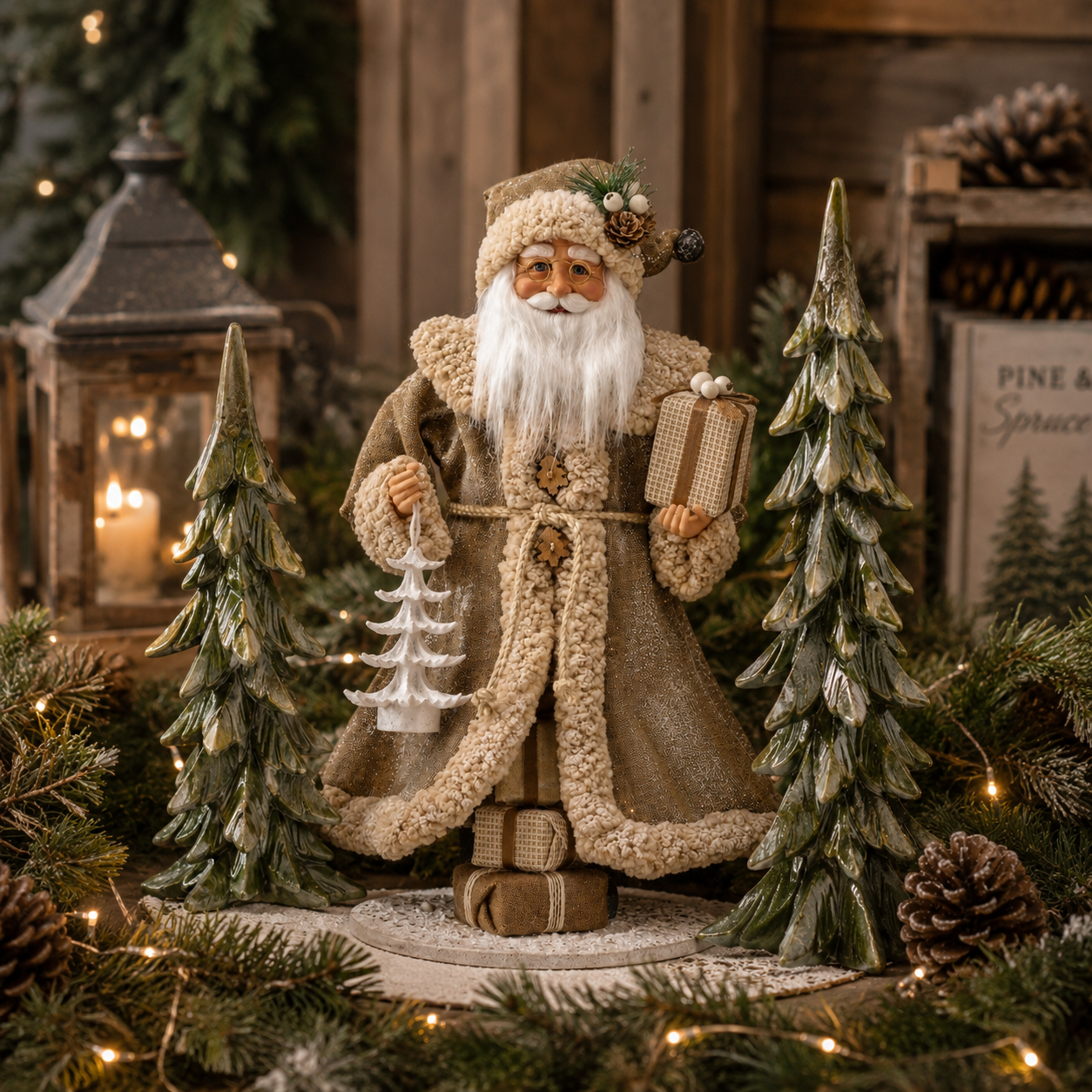 19" Woodland Forest Santa