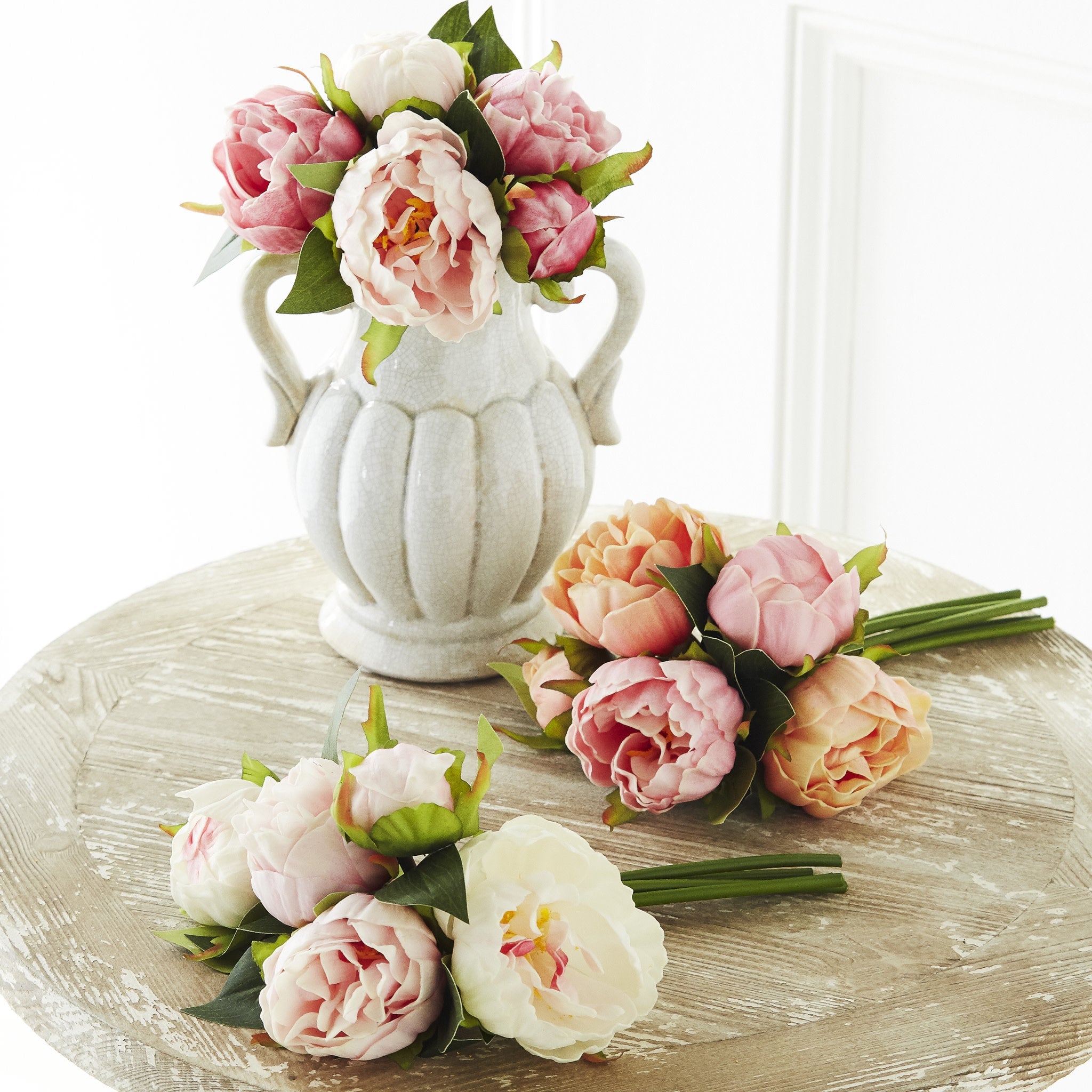 10" Natural Touch Blush Peony Bundle (3-Colors)