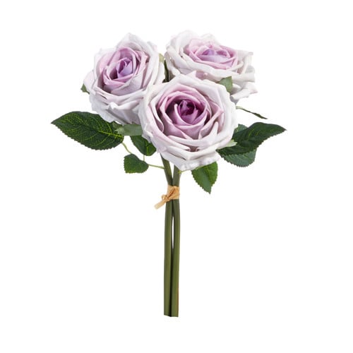 Real Touch Dusty Purple Rose Spray