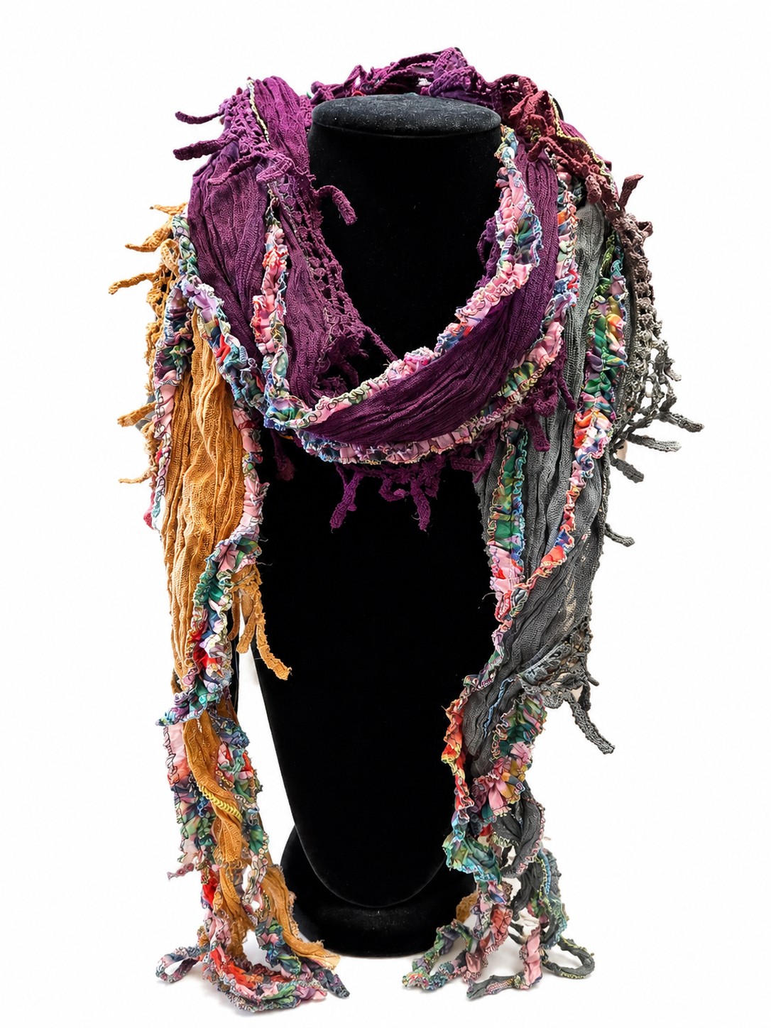 Handmade Trailing Wildflower Scarf By: Monkey Mango