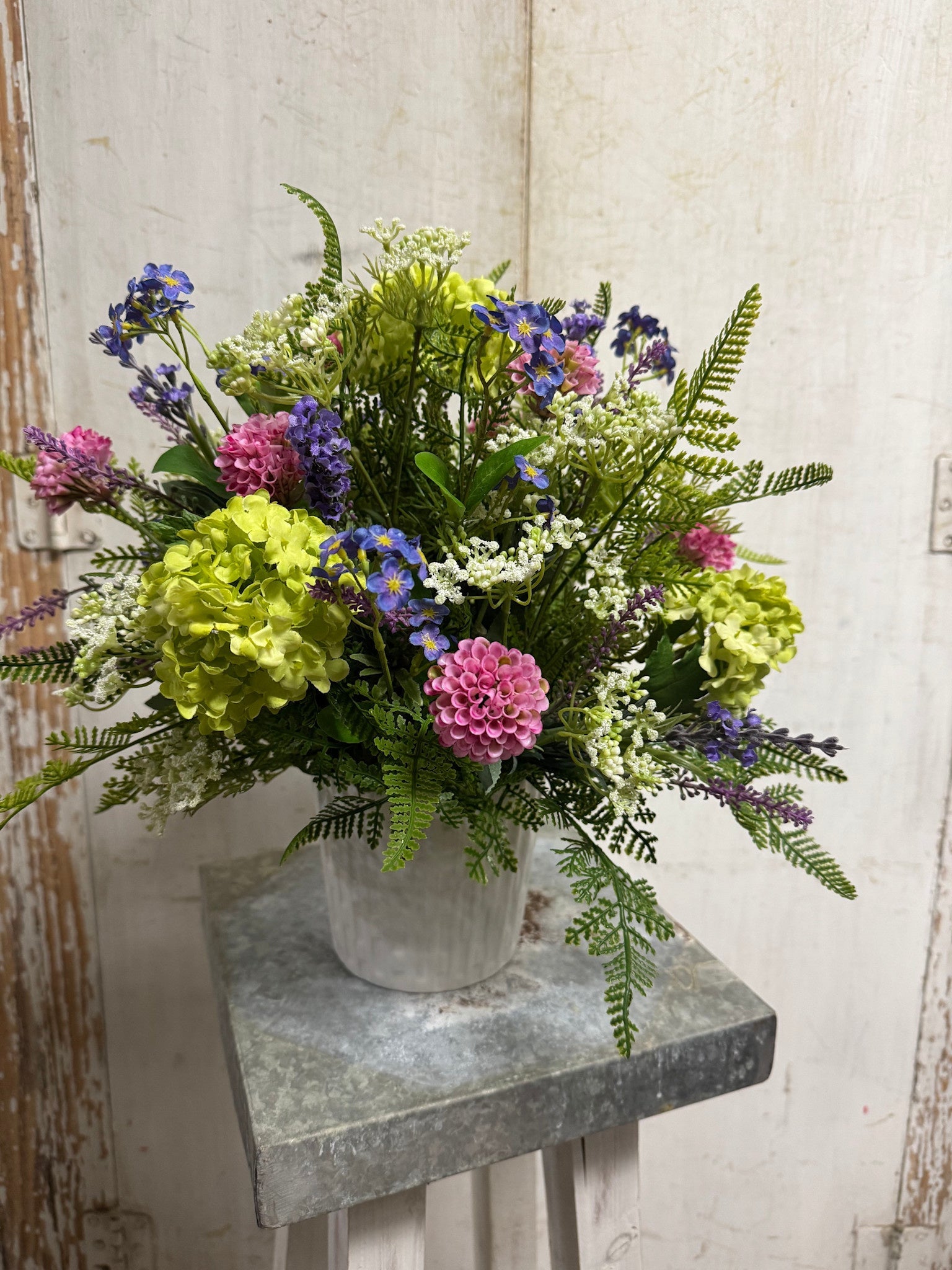 Custom Forget Me Not Wildflower Arrangement