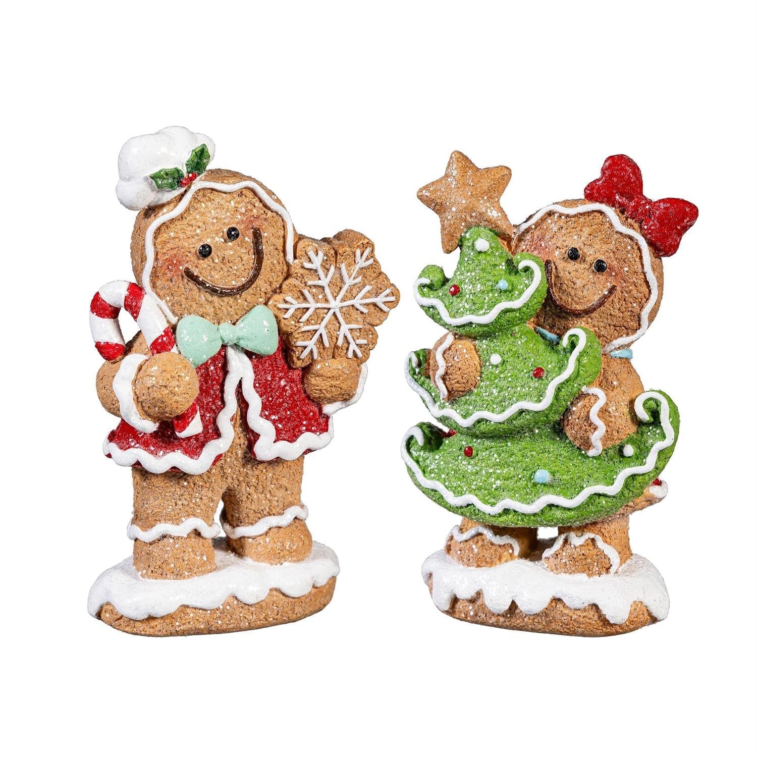 Mr & Mrs Sugar & Stripes Gingerbread Couple