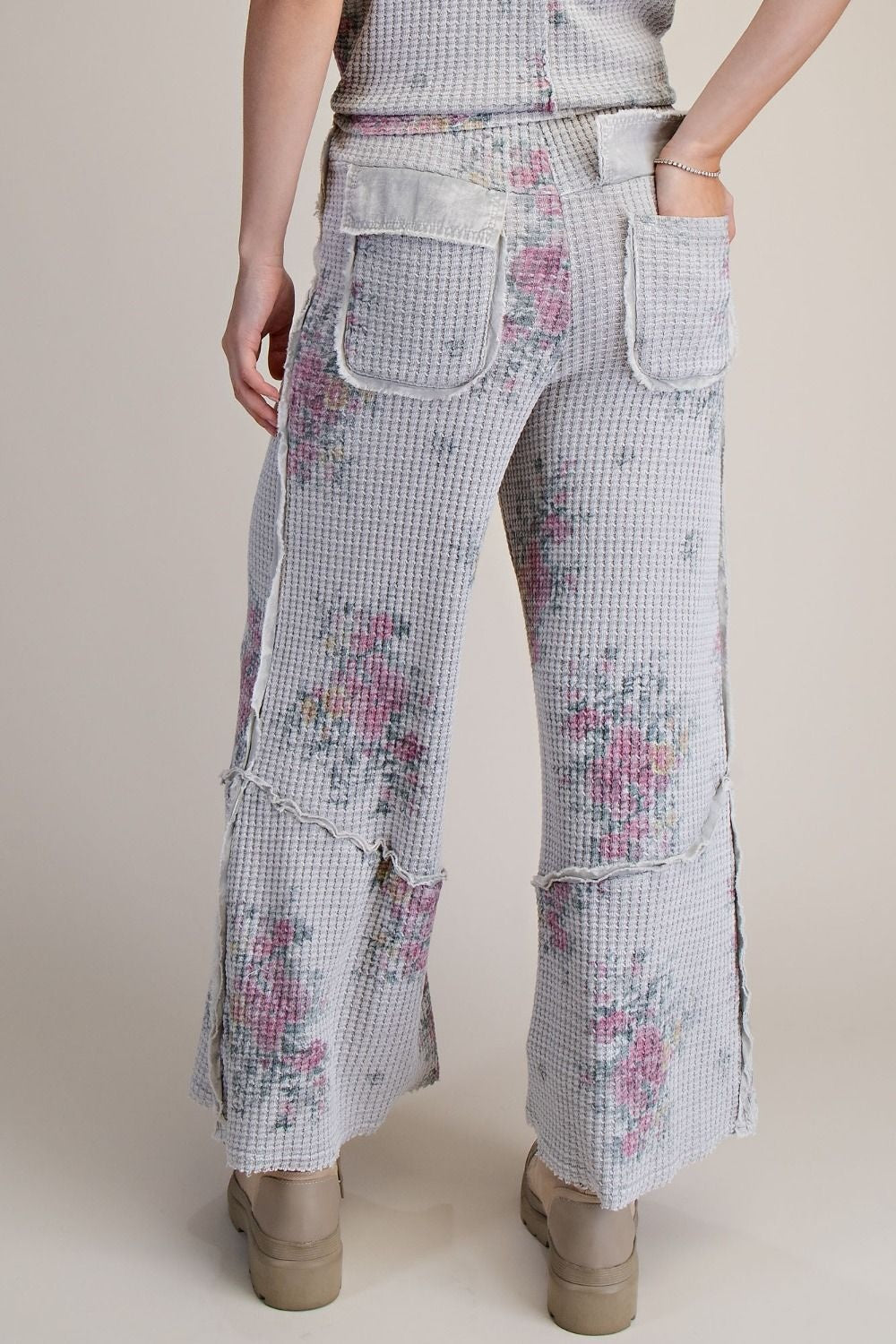 Floral Print Waffle Weave Pant by: Easel