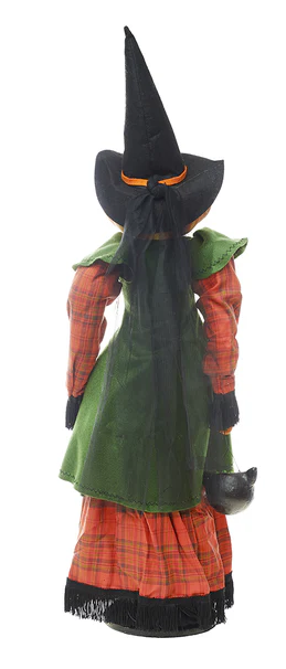 Opelia Pumpkin Witch on Stand