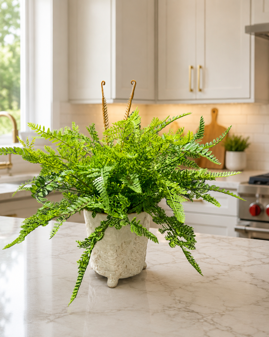 Custom Mixed Fern in Footed Container