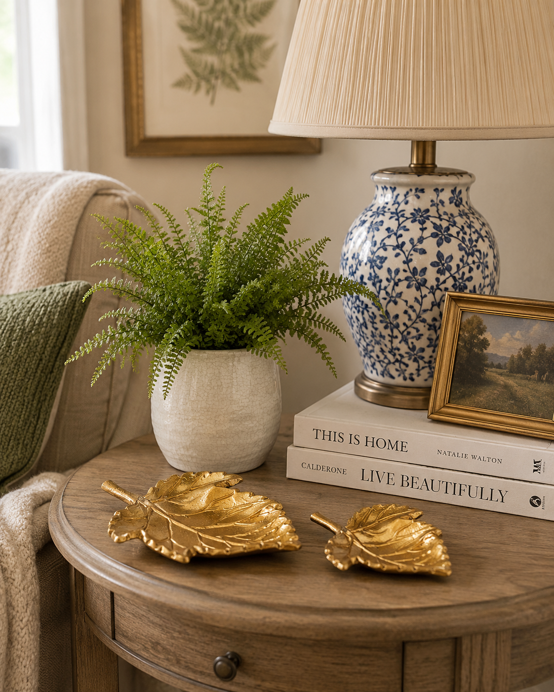 Golden Leaf Plate (2-Sizes)