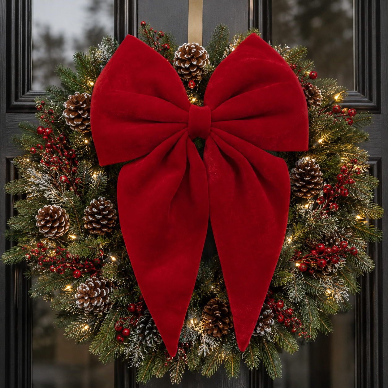 XL Red Velvet Bow