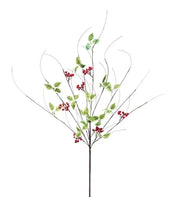 Holly Berry Twig Spray